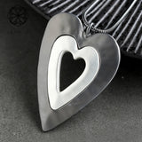Vintage Heart Jewelry Long Necklace for Women