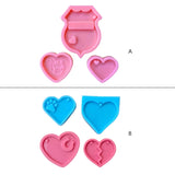 Heart Keychain Epoxy Resin Mold DIY Crafts Silicone Mould