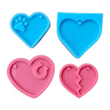 Heart Keychain Resin Mold DIY Crafts Decorations Silicone Mould
