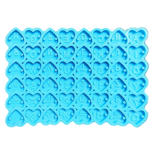 Heart Letters Earrings Silicone Mold DIY Jewelry Decorations