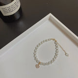 Love Heart Opal Cat's Eye Stone Crystal Beads Bracelet for Women Girls