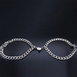 Love Heart Magnet Attract Each Other Pendant Bracelet Couple Bracelet