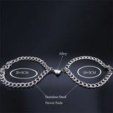 Love Heart Magnet Attract Each Other Pendant Bracelet Couple Bracelet
