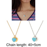 Love Heart Necklace Stainless Steel Necklace For Women Heart Pendant Necklace