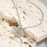 Love Heart Set S925 Silver Jewelry Gift for Girlfriend