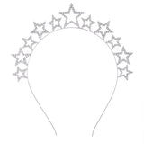 Heart Pendant Princess Headband Tiara Rhinestone Hair Hoop