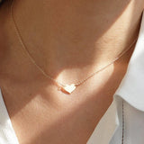 Love Heart Pendant Necklace Vintage Jewelry Choker Kolye Collier Femme