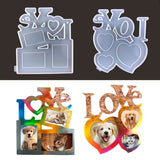 Love Heart Photo Frame Silicone Molds for Epoxy Resin DIY Craft Jewelry Making
