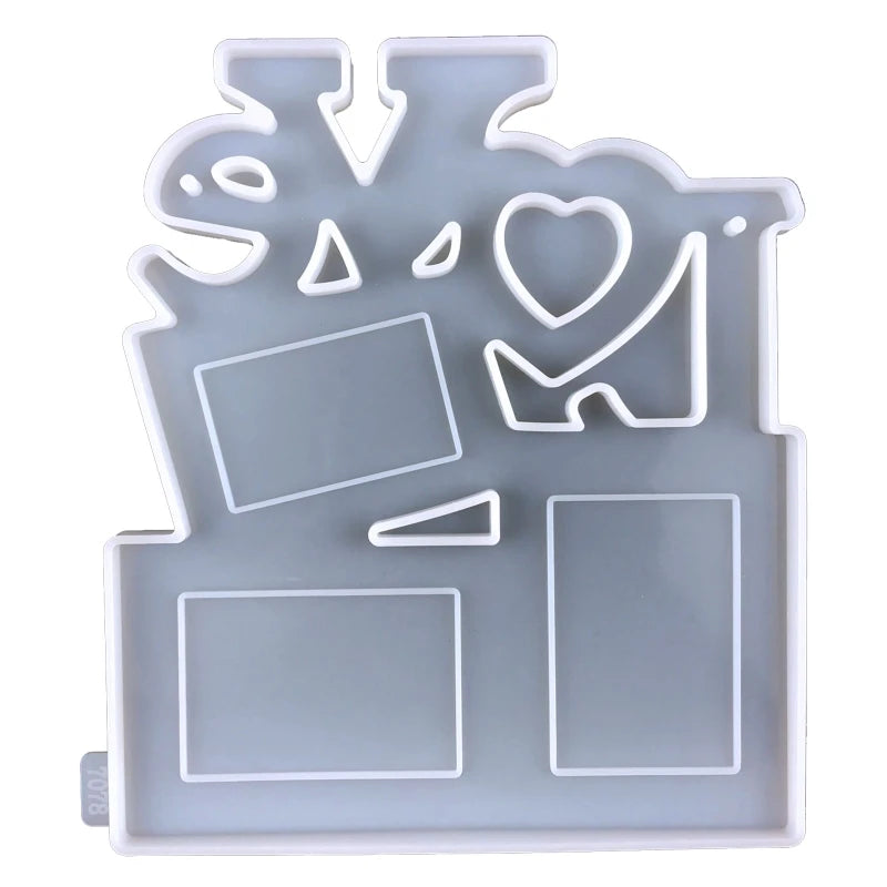 Love Heart Photo Frame Silicone Molds for Epoxy Resin DIY Craft Jewelry Making