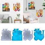 Love Heart Photo Frame Silicone Molds for Epoxy Resin DIY Craft Jewelry Making
