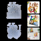 Love Heart Photo Frame Silicone Molds for Epoxy Resin DIY Craft Jewelry Making