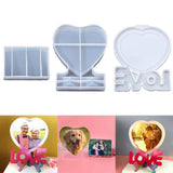 Love Heart Photo Frame Silicone Mold for DIY Epoxy Resin Jewelry Making
