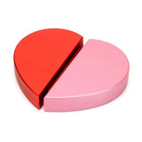 Love Heart Shape Wedding Ring Display Box Jewelry Storage