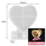 Heart Shaped Square Photo Frame Silicone Mold