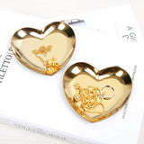Heart Shaped Stainless Steel Jewelry Storage Tray