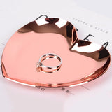 Heart Shaped Stainless Steel Jewelry Storage Tray