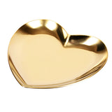 Heart Shaped Stainless Steel Jewelry Storage Tray