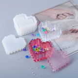 Clear Silicone Love Heart Storage Box Mold for Resin Epoxy Jewelry Making