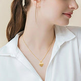 Heart Urn Necklace for Ashes Custom Engraved Stainless Steel Cremation Jewelry