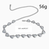 Love-Heart Waist Chain for Women Pants Chain Belt Casual Belly Chain
