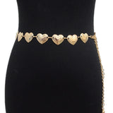 Love-Heart Waist Chain for Women Pants Chain Belt Casual Belly Chain