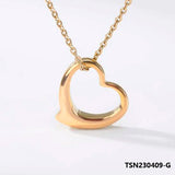 Love Heart Necklace Pendant Women Jewelry Girl TSN230409