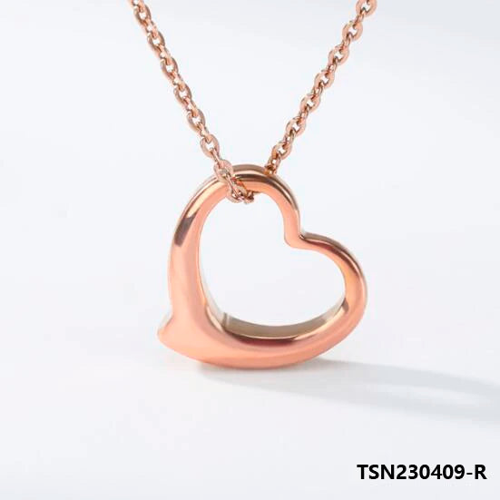 Love Heart Necklace Pendant Women Jewelry Girl TSN230409