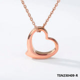 Love Heart Necklace Pendant Women Jewelry Girl TSN230409