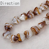 Heart-shaped Glass Beads DIY Necklace Set