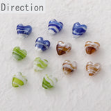 Heart-shaped Glass Beads DIY Necklace Set