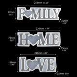 Love Home Family Silicone Mold Epoxy Resin Molds