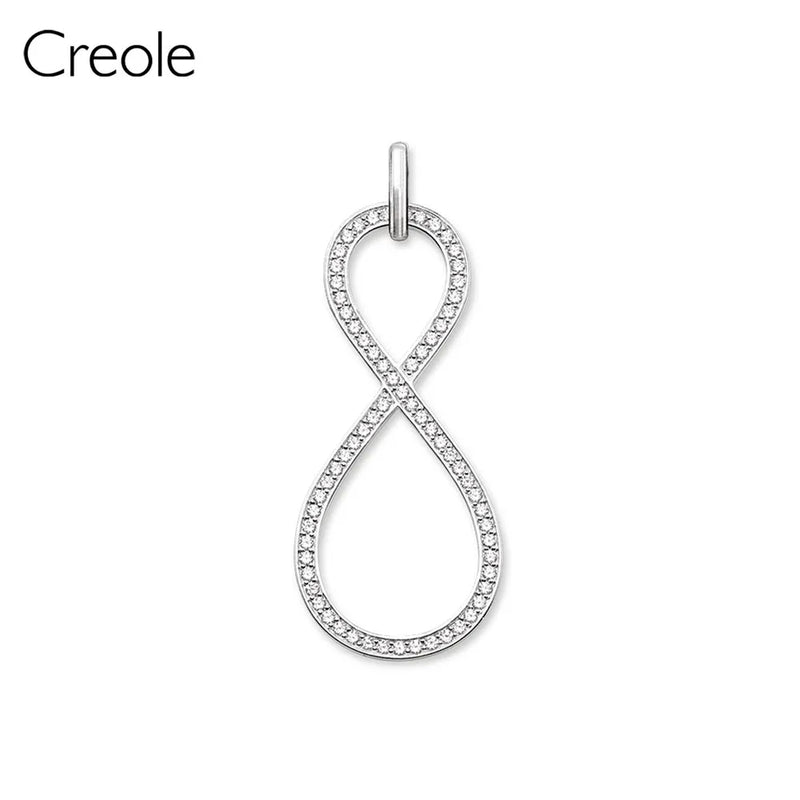 Eternity Infinity Necklace Pendant, Silver Romantic Gift for Women