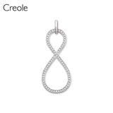 Eternity Infinity Necklace Pendant, Silver Romantic Gift for Women