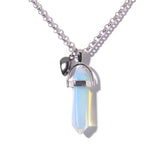 Love Magnetic Buckle Couple Female Natural Pillar Necklace Merry Christmas Gift