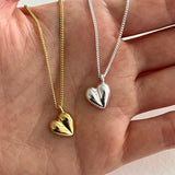 Love Necklace Sterling Silver Clavicle Chain Pendant