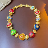 Retro Palace Style Love Necklace Art Personalized Jewelry