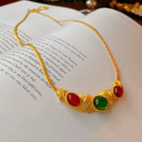 Retro Palace Style Love Necklace Art Personalized Jewelry