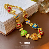 Retro Palace Style Love Necklace Art Personalized Jewelry
