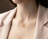 Love Necklace Gesture Necklace Disc Couple Girlfriend Pull Hook Gesture Gift