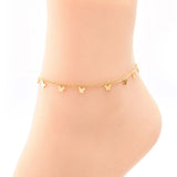Love Pearl Stainless Steel Women Anklet Tassel Bridage Party Ornament