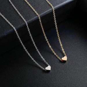 Love Pendant Necklace Female Heart Necklace Personality Collarbone Chain