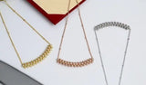 Love Pendant Necklace Titanium Steel Rose Pendant Party Wedding Necklace