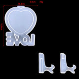 Heart Shape Photo Frame Silicone Mold for Resin Crafts