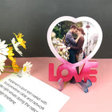 Heart Shape Photo Frame Silicone Mold for Resin Crafts