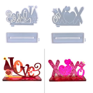 Love Photo Frame Epoxy Mold DIY Photo Frame Bracket Mold