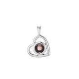 Heart-Shaped Love Picture Pendant Necklace
