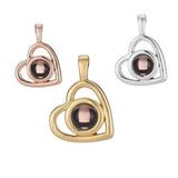 Heart-Shaped Love Picture Pendant Necklace