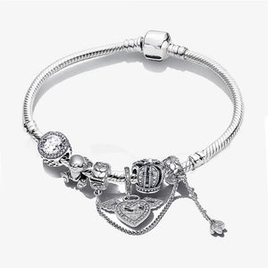 Love Rabbit Crown Charm Bracelet Pendant Jewelry Star Animal Bead