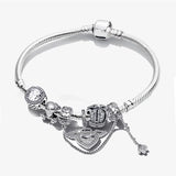 Love Rabbit Crown Charm Bracelet Pendant Jewelry Star Animal Bead