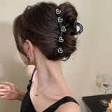 Elegant Rhinestones Hair Clip for Women Acrylic Hair Clamp
